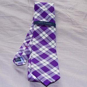 Purple Silk Tommy Hilfiger Tie